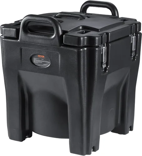Miniatura 9 de VEVOR Portador de comida aislado, Caja caliente apilable de 32Qt para catering con barril de acero inoxidable, Calentador de alimentos de carga Negro