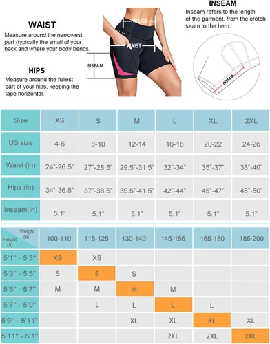 Miniatura 7 de BALEAF Pantalones cortos de ciclismo acolchados 4D para mujer, ropa interior de ciclismo con bolsillos UPF50+