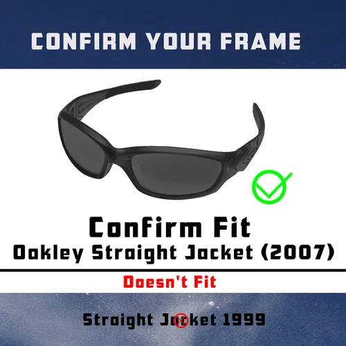 Miniatura 7 de Straight Jacket (2007) Lentes y Earsocks Reemplazo para gafas de sol Oakley polarizadas