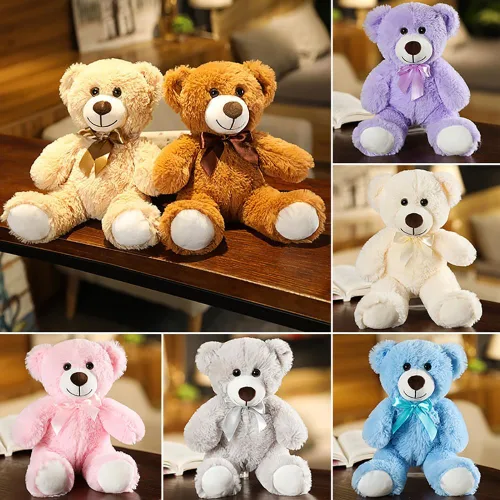 Miniatura 3 de Oso de peluche, juguete de peluche de 12 pulgadas, regalo de cumpleaños, día de San Valentín, Navidad para niños, niñas, amigos (azul)