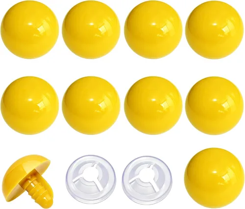 Miniatura 6 de Thalinfayi - 60 ojos de seguridad y arandelas seguras para ganchillo Amigurumi - Ojos de seguridad de plástico grandes negros de 0.94 pulgadas, ojos