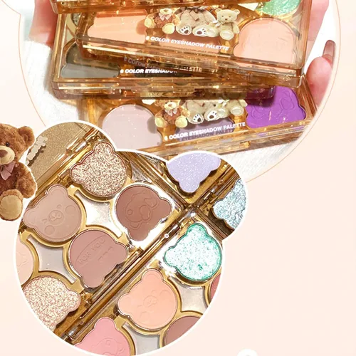 Miniatura 6 de Paleta de sombras de ojos de 6 colores mate y brillante, sombras de ojos mezclables y duraderas Sombra de ojos mezclable y construible Maquillaje
