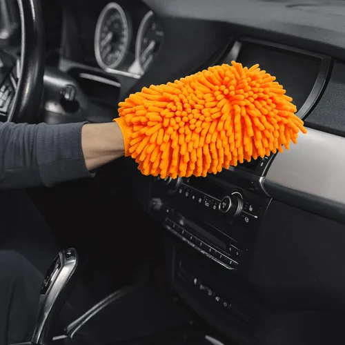 Miniatura 5 de Guante de lavado de autos, guante de felpilla para lavado de automóvil, guante de microfibra sin arañazos, guantes gruesos de doble cara