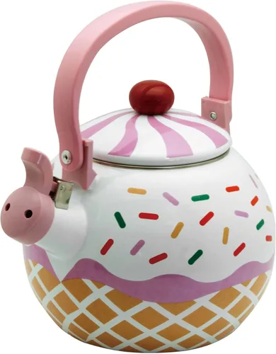 Miniatura 10 de Gourmet Art tetera silbadora de acero, esmaltada