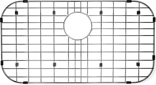 Miniatura 12 de SANNO Rejilla de fregadero de cocina de acero inoxidable para fregadero de cocina, protector de fregadero de rejilla para la parte inferior