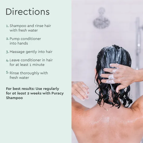 Miniatura 7 de Puracy Acondicionador, los mejores días para cabello fino, medio y tratado con color, cabello perfecto de ingredientes puros, el cabello se mantiene