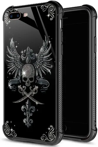 Miniatura 41 de ZHEGAILIAN Funda para iPhone 7/8 Plus, protección de grado militar, esquinas a prueba de golpes, funda antiarañazos para iPhone 7/8 Plus, girasol