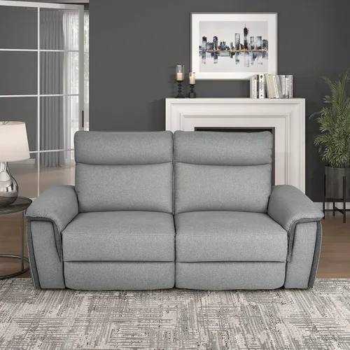 Miniatura 26 de Lexicon Raelynn Power - Sofá reclinable doble, color gris pardo gris topo