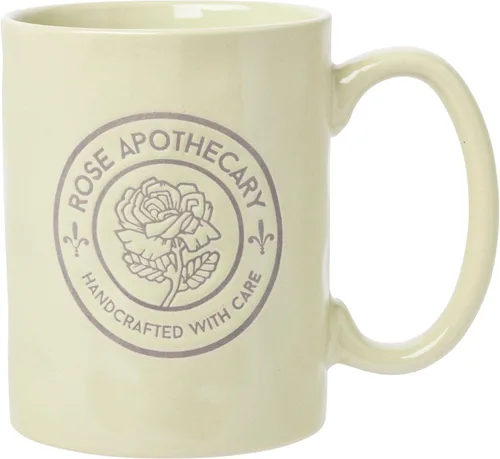 Silver Buffalo Schitt's Creek Rose Apothecary - Taza de cerámica de cerámica resistente a la cera, 17 onzas