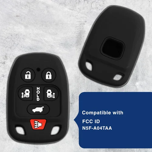 Miniatura 5 de KeyGuardz - Carcasa exterior de goma suave para llave de coche, 6 botones, para Honda Odyssey N5F-A04TAA