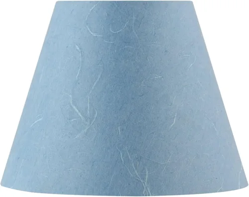 Miniatura 3 de Aspen Creative 58912, Empire Uno - Pantalla de lámpara en azul mezclilla, 5 pulgadas superior x 9 pulgadas inferior x 7 pulgadas de altura Azul denim