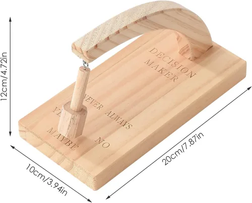 Miniatura 2 de Tomador de decisiones, selector magnético oscilante creativo de madera, oscila el péndulo y encuentra la respuesta a tu pregunta (- # -2)