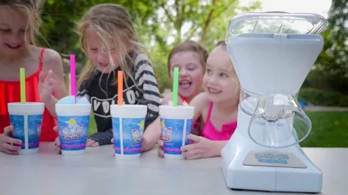 Miniatura 5 de SNOWIE - Máquina de Conos de Nieve Little Snowie Max - Fabricadora de Hielo Raspado Premium, Con Mezcla de Jarabe en Polvo con Palitos, Kit de 6