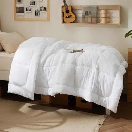 Miniatura 230 de Bedsure Relleno de edredón – Edredones acolchados tamaño King, edredón para todas las estaciones, ropa de cama alternativa de plumón suave, con 8