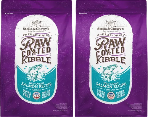 Miniatura 16 de Stella & Chewy's Comida para Gatos con Recubrimiento Crudo - Croquetas Altas en Proteínas, Sin Granos con Salmón de Captura Silvestre - Soporte