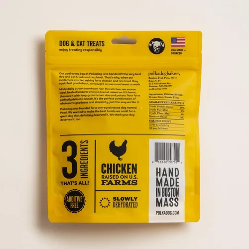 Miniatura 10 de Polkadog Chicken Littles - Golosinas para perros con forma de hueso, pollo, crujientes, totalmente naturales, ingredientes limitados, bocadillos