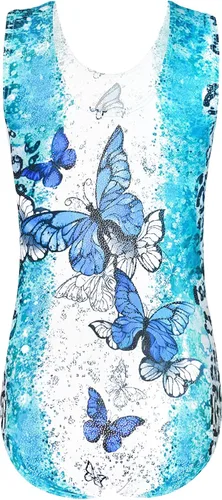 Miniatura 2 de Leotardos de gimnasia para niñas, talla 2 a 9 años, multicolor, sin mangas, para niños pequeños