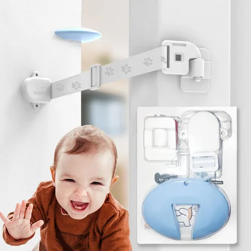Miniatura 11 de Cerradura de puerta magnética Neobay a prueba de niños. No necesita puerta interior para gatos. Mantenga al niño fuera de la habitación con caja