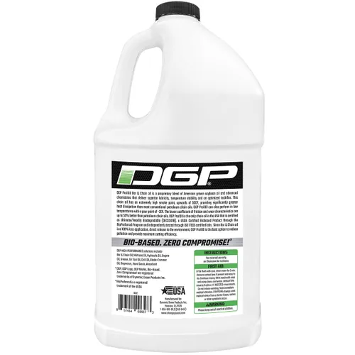 Miniatura 2 de DGP Pro100 Aceite biodegradable para barra y cadena – Verde, ecológico, no tóxico, lubricante profesional para barra y motosierra – Para todas