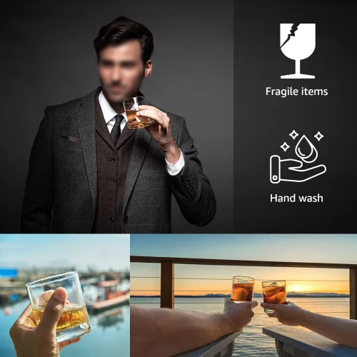 Miniatura 6 de TOUNER Vasos de whisky The GolfFather - Divertidos regalos de golf para hombres, regalos de broma para beber, amantes del golf