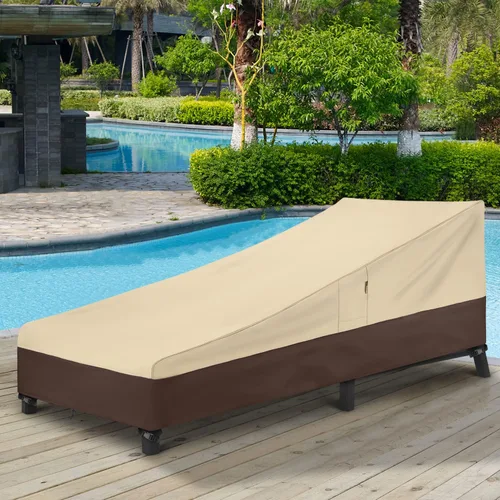 Miniatura 6 de Arcedo Funda impermeable para tumbona de patio, fundas resistentes para muebles de exterior, protege tus sillas de piscina en invierno, 80 pulgadas