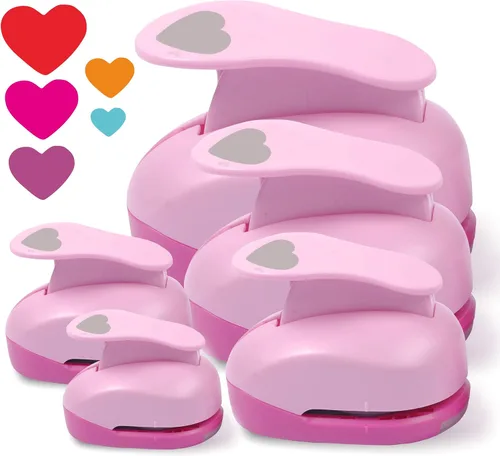 Miniatura 9 de BearBoss 5 perforadores de agujeros para manualidades, perforadores de papel para álbumes de recortes, diseños de manualidades para suministros