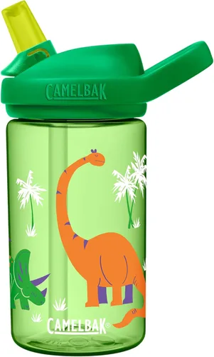 Miniatura 28 de CamelBak Eddy+ Kids Water Bottle with Bite Valve Straw, Leak‑Resistant Easy‑Sip Design for Everyday Hydration, 14oz Kids Monstruos de Skate