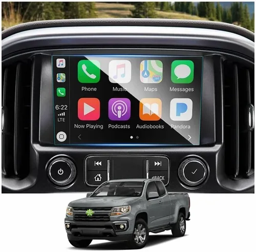 Ruiya Protector de pantalla para Chevy Colorado/(2015 ~ 2022) GMC Canyon (2015 ~ 2020) GMC Yukon y Chevy Suburban/Tahoe de 8 pulgadas, vidrio