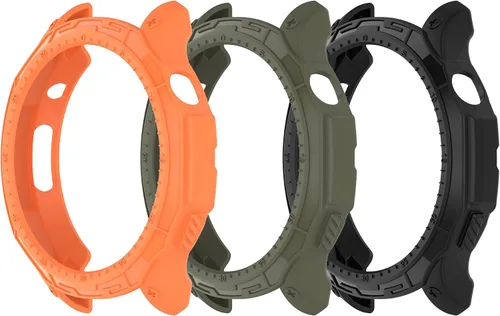 Miniatura 9 de Paquete de 3 fundas de reloj a prueba de golpes compatibles con Amazfit GTR 4 Smartwatch (negro)