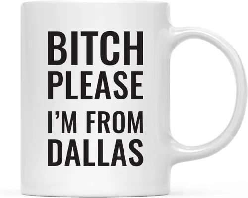 Miniatura 53 de Andaz Press Taza de café de 11 onzas, regalo de broma, Bitch Please I'm from Alabama, paquete de 1, incluye caja de regalo, divertidas ideas