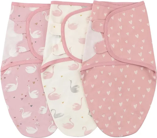 Miniatura 14 de insular Envoltura para bebé, manta para recién nacido y bebé, juego de pañales ajustable para niños y niñas, saco de dormir de algodón suave