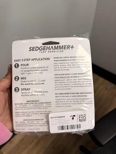 Miniatura 4 de Sedgehammer Plus Turf Herbicida - Paquete de 6 unidades de 0.48 oz de mata nuez morada y amarilla hecha en Estados Unidos para césped