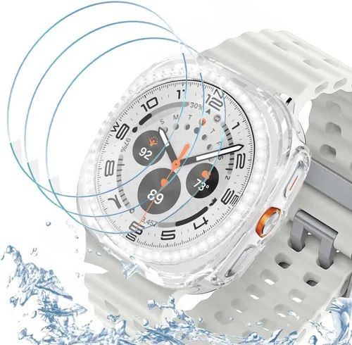 Miniatura 122 de DEALELE Paquete de 1 + 3 fundas y protector de pantalla compatible con Samsung Galaxy Watch FE / 5/4 de 1.575 pulgadas, funda protectora