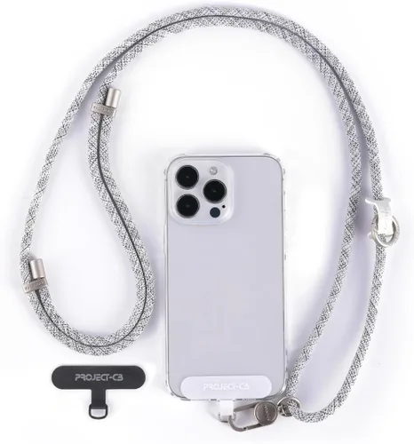 Miniatura 15 de Cordón para teléfono celular 1, Pestaña de sujeción para teléfono 2, Correa cruzada para teléfono, Cordones para alrededor del cuello, Correa Negro-b