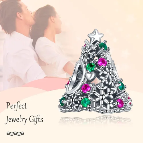 Miniatura 3 de Annmors Christmas Charm for Woman-925 Sterling Silver Dangle Pendant Bead,Girl Jewelry Beads Gifts for Women Bracelet&Necklace