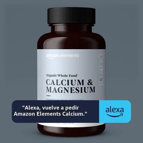 Miniatura 6 de Amazon Elements - Calcio y magnesio orgánicos de alimentos integrales, vegano, sin gluten, 90 tabletas