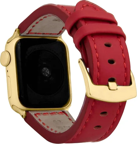 Miniatura 21 de Bandini Correa de cuero para hombre para Apple Watch de 1.732 in 1.772 in 1.654 in 1.614 in 1.575 in 1.496 in 1.929 in y Ultra, correa de iWatch