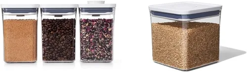 Miniatura 9 de OXO Good Grips - Juego de recipientes POP (3 piezas cuadradas pequeñas + 4 piezas Mini)