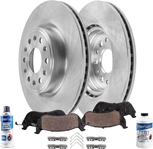 Miniatura 10 de Detroit Axle - Kit de freno delantero de 6 piezas para Honda CR-V 2002, 2003, 2004, rotores de freno de disco, pastillas de freno de cerámica