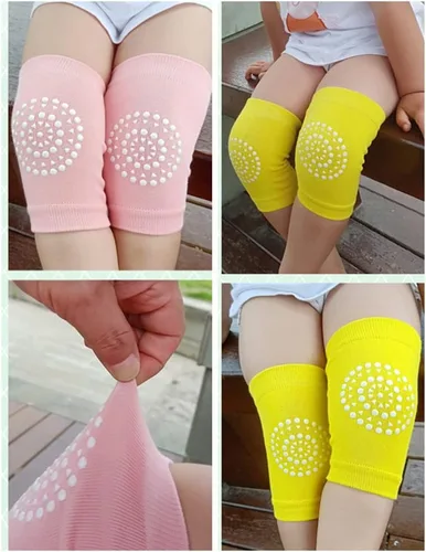 Miniatura 6 de Rodilleras para niños pequeños, unisex, antideslizantes, elásticas, para gatear, piernas no restrictivas, de 6 a 36 meses