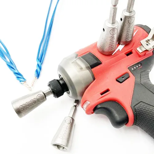 Miniatura 6 de Herramienta de pelado de torsión de alambre para taladro, pelacables y tornado automático, tornado de tuerca de alambre, enchufe de conector