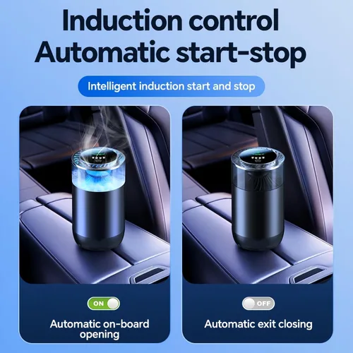 Miniatura 6 de Difusor inteligente para automóvil con paquetes de aceite fragante, difusor de aroma con luz colorida, ambientador de aire para automóvil