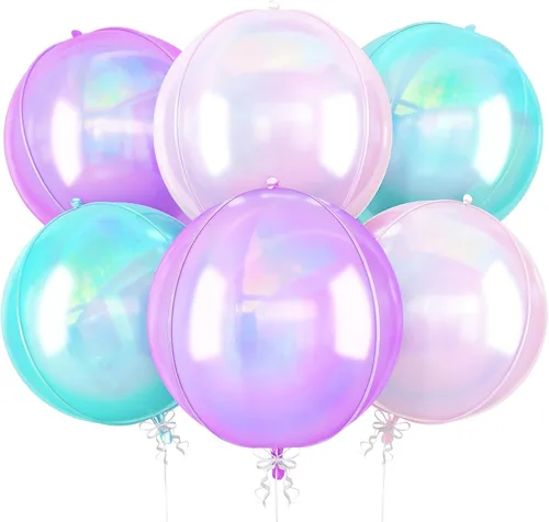 Miniatura 40 de 12 globos redondos de aluminio azul marino, globos de helio 4D de 22 pulgadas, 15 pulgadas, 10 pulgadas, globo de aluminio azul metálico