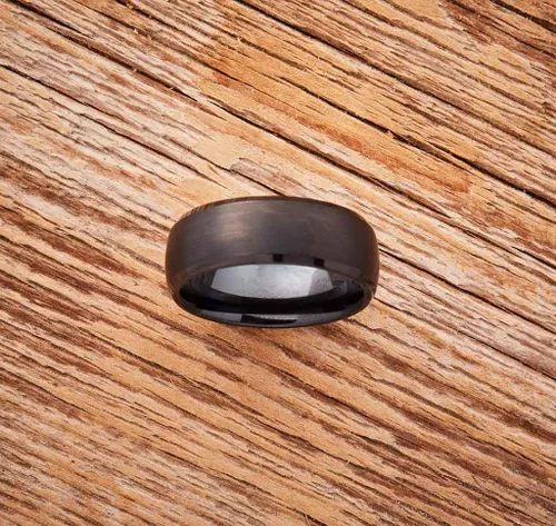 Miniatura 3 de EMBR Bands Rings For Men Tungsten Silver & Black Inner-Band Colors 4 & 6 & 8mm Durable Jewelry Wedding Bands
