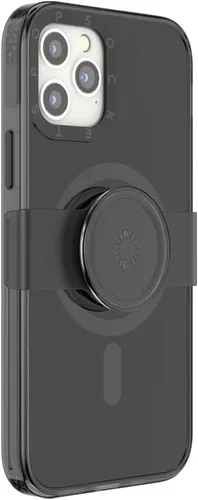 Miniatura 3 de PopSockets Funda negra para iPhone 12 y iPhone 12 Pro con agarre y deslizamiento para teléfono compatible con MagSafe