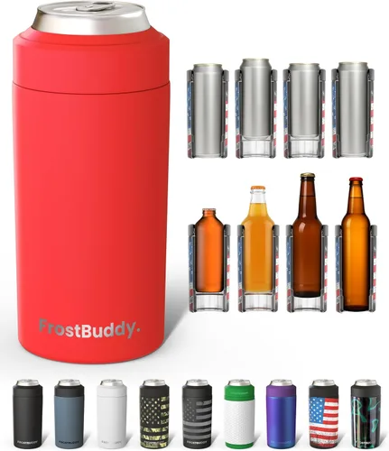 Miniatura 52 de Frost Buddy Universal Can Cooler - Fits all - Stainless Steel Can Cooler for 12 oz & 16 oz Regular or Slim Cans & Bottles - Stainless Steel