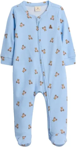 Miniatura 12 de GAP Traje de una pieza unisex para bebé con cremallera bidireccional y pies