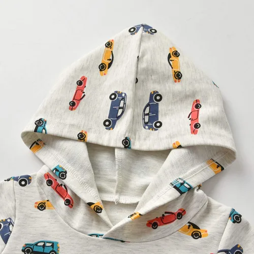 Miniatura 3 de Conjunto de sudadera con capucha y pantalones, de manga larga, con varios diseños, para bebé o niño