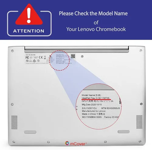 Miniatura 2 de mCover Funda compatible con Lenovo IdeaPad Flex 3 (11") 11M735 2 en 1 2020 ~ 2021 Chromebook de 11.6 pulgadas