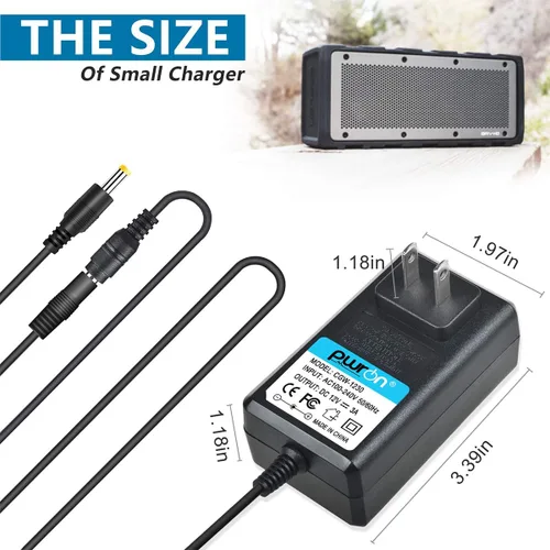 Miniatura 4 de Adaptador de CA de 12 V para Braven BRV-X 14073941 14113952 13113902 Altavoz inalámbrico ultra resistente Braven BRVX BRVXGWB BRVXBBB; BRV-HD